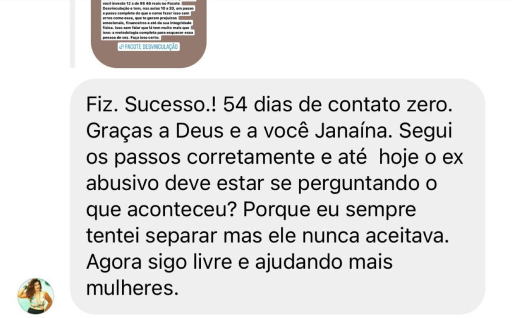 Programa Desvincular - desconto - Janaina Campos - Viva o relacionamento que você merece